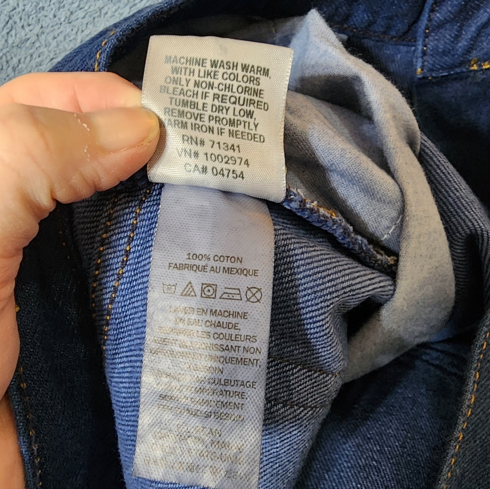 Vintage L.L. Bean Jeans Women's 16 Petite Relaxed Fit Blue Dark LL Bean - Picture 9 of 10